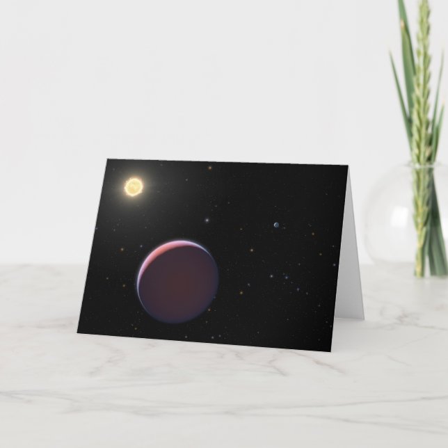 Cartão O Kepler Estrela 51 E Três Planetas Gigantes. (Frente)