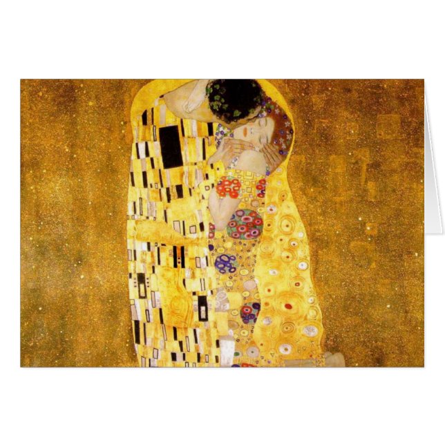 Cartão O Kiss Gustav Klimt (Frente Horizontal)