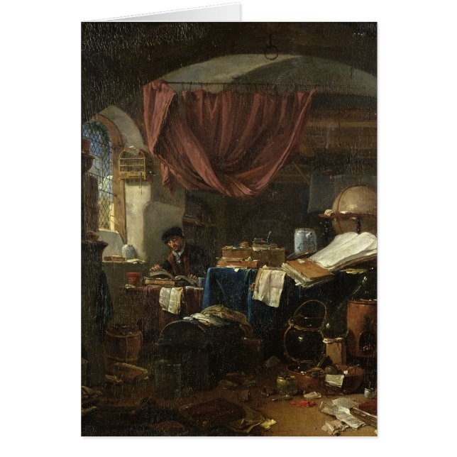 Cartão O laboratório do alquimista (Frente)