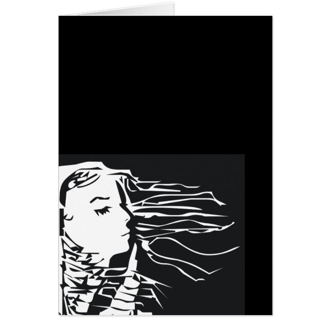 Cartão O lado da menina (Frente)