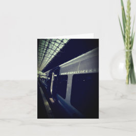 Cartão O lado do comboio