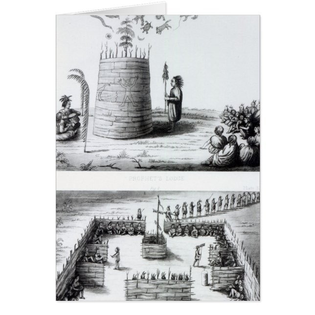 Cartão O lama do profeta e os Medawisos (Frente)