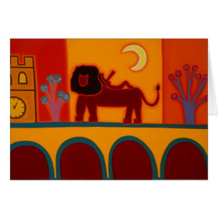 Cartão O leão de Fulham Broadway 2008