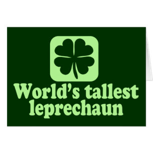 Cartão O Leprechaun o mais alto do mundo