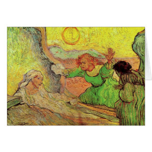 Cartão O Levantamento de Lázaro por Vincent van Gogh Card