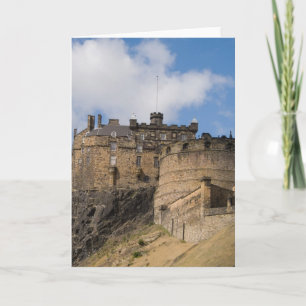 Cartão O lindo e famoso castelo de Edimburgo, em