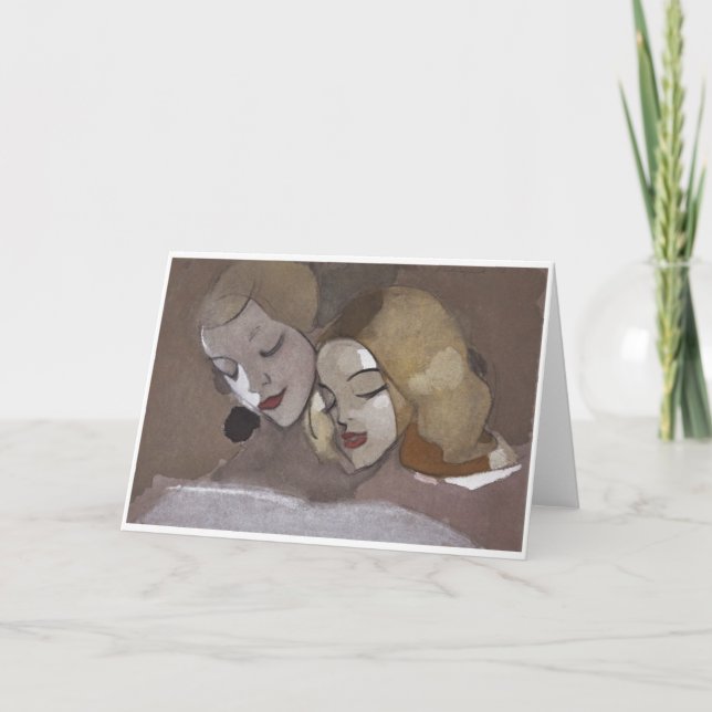 Cartão O Livro de Imagens, Helene Schjerfbeck (Frente)