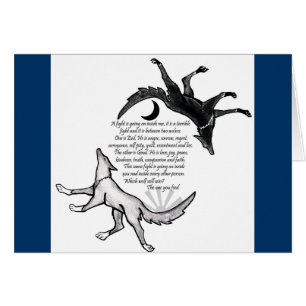 Cartão O Lobo que Alimenta