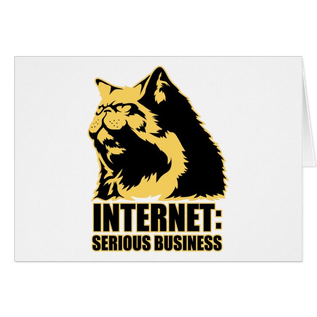Cartão o lolcat o Internet é negócio sério (Frente Horizontal)