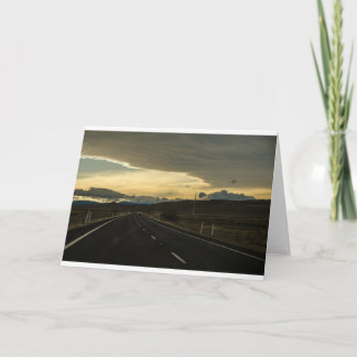 Cartão O Longo Caminho - Carro na Estrada