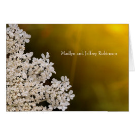 Cartão O lugar da Rainha Anne na luz do sol obrigado você