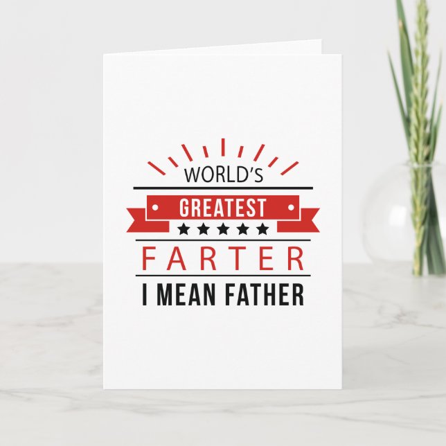 Cartão O maior agricultor do mundo (Frente)