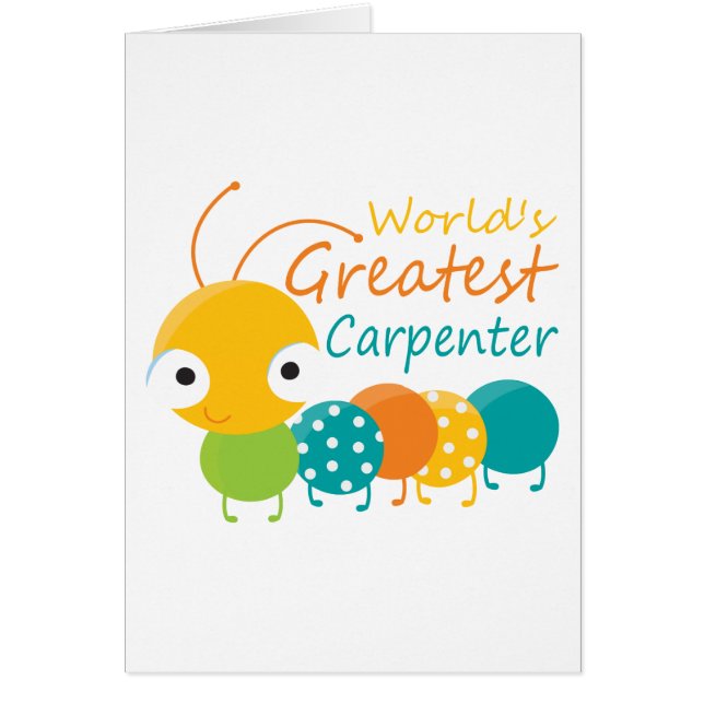 Cartão O maior carpinteiro do mundo (Frente)