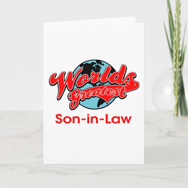 Cartão O maior genro do mundo (Frente)