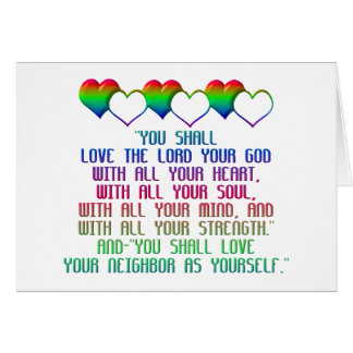 Cartão O maior mandamento