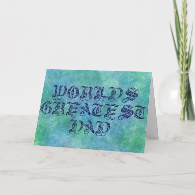 Cartão O maior Pai do mundo (Frente)