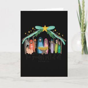 Cartão O Maior Presente Para Todo o Natal Natividade Jesu
