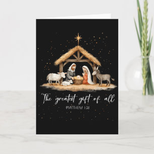 Cartão O Maior Presente Para Todos Jesus Natividade Natal