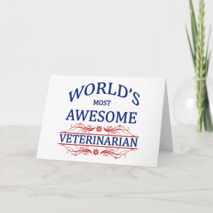 Cartão O mais incrível veterinário do mundo