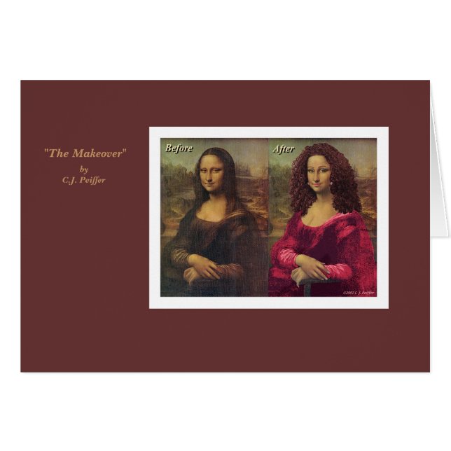 Cartão 'O Makeover (Frente Horizontal)