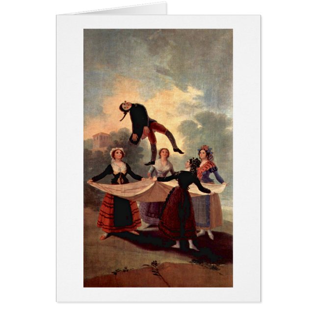 Cartão O marionete por Francisco De Goya (Frente)