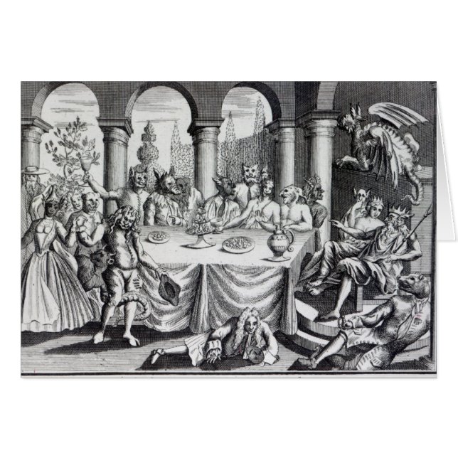 Cartão O maskquerade diabólico (Frente Horizontal)