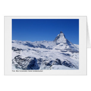 Cartão O Matterhorn de Gornergrat