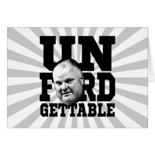 Cartão O Mayor inesquecível Roubo Ford de Toronto