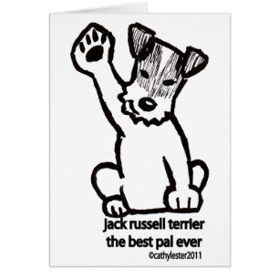 Cartão O melhor amigo de Jack Russell