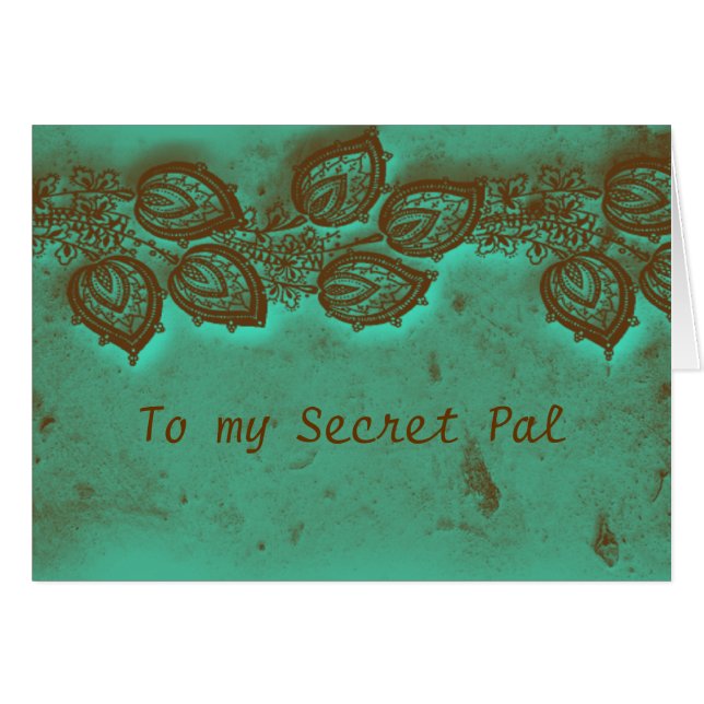 Cartão O melhor amigo secreto (Frente Horizontal)