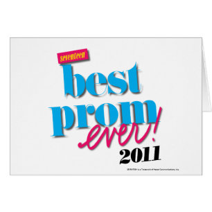 Cartão O melhor Aqua do baile de formatura nunca -