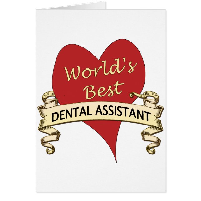 Cartão O melhor assistente dental do mundo (Frente)