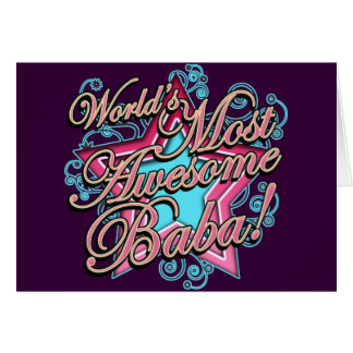 Cartão O melhor babá dos mundos