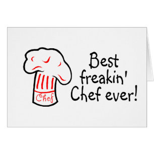 Cartão O melhor cozinheiro chefe de Freakin nunca
