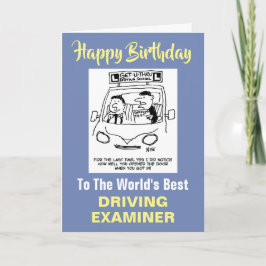 Cartão O melhor examinador do mundo