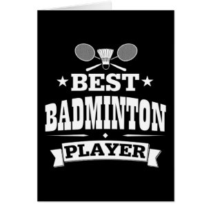 Cartão O melhor jogador do Badminton