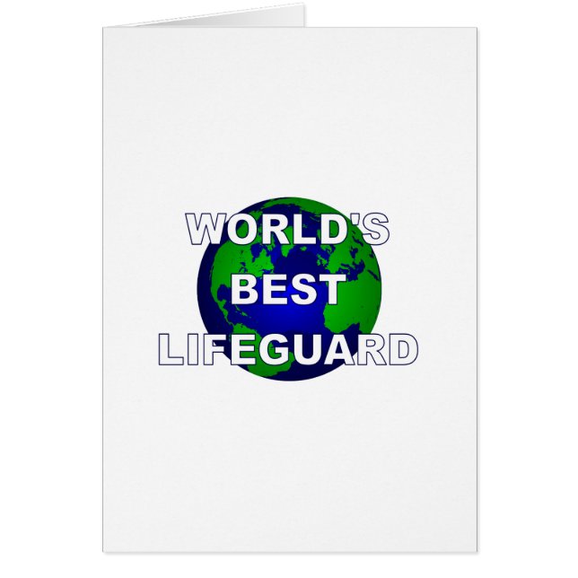 Cartão O melhor Lifeguard do mundo (Frente)