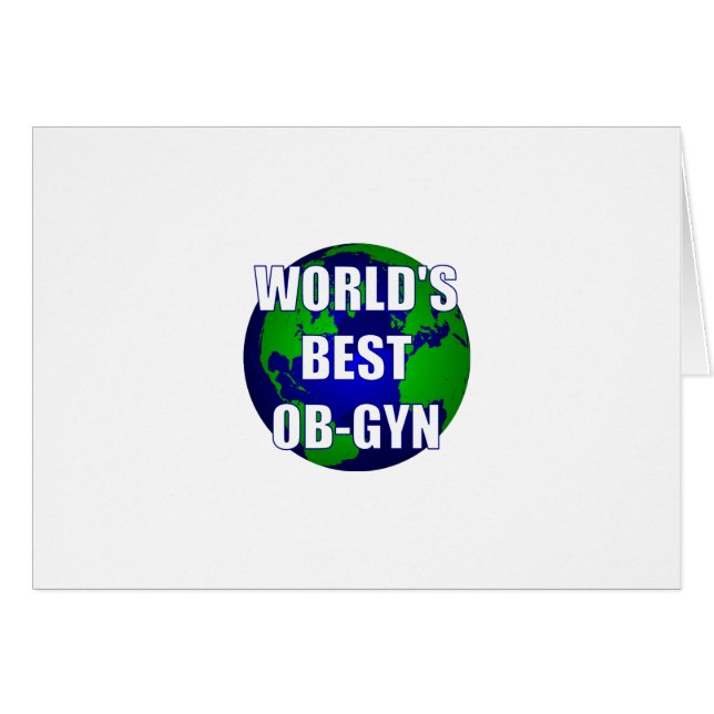 Cartão O melhor OB-GYN do mundo (Frente Horizontal)