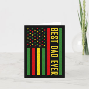 Cartão O melhor Pai da bandeira americana Dda do Pai Déci
