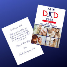 O melhor Pai do Dia de os pais azul moderno sobre 