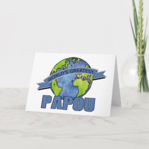 Cartão O Melhor Papou do Mundo