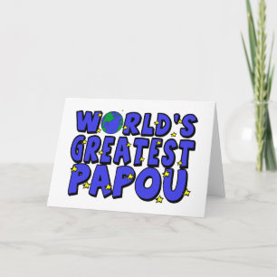 Cartão O Melhor Papou do Mundo