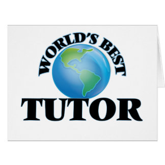 Cartão O melhor tutor do mundo