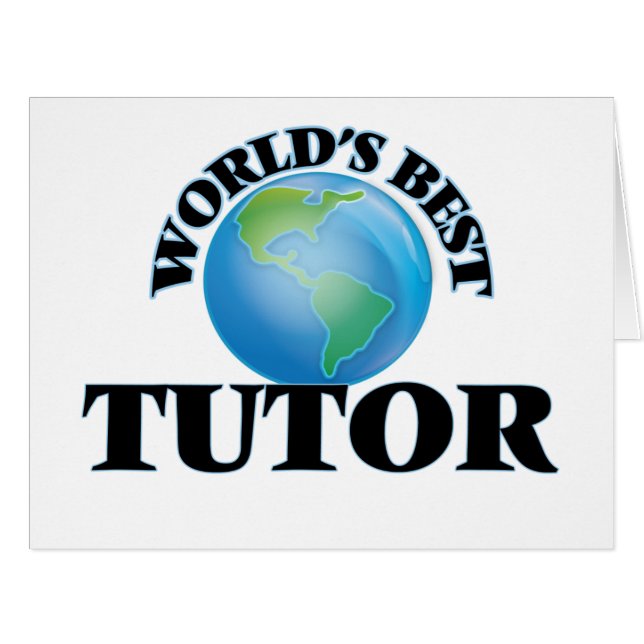 Cartão O melhor tutor do mundo (Frente horizontal)
