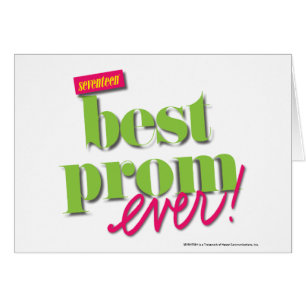 Cartão O melhor verde do baile de formatura nunca -