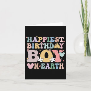 Cartão O Menino De Aniversário Mais Feliz Da Terra