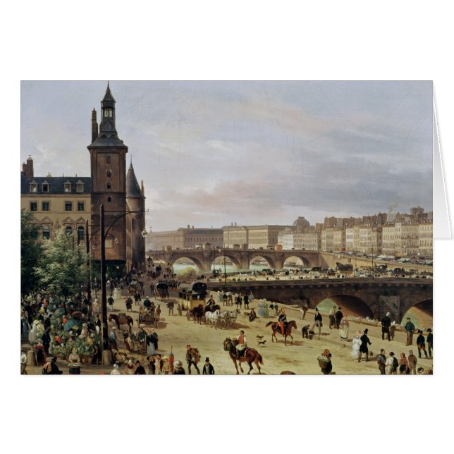 Cartão O mercado da flor, 1832 (Frente Horizontal)