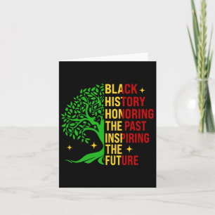 Cartão O Mês da História Negra Honrando O Passado Inspira