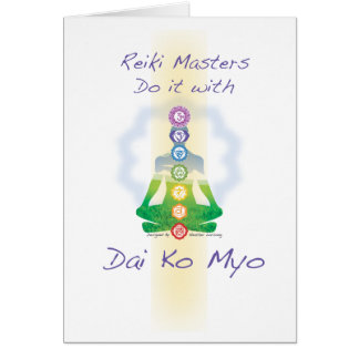 Cartão O mestrado de Reiki fá-lo com Dai Ko Myo