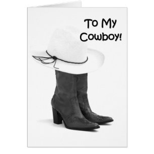 CARTÃO O MEU BEIJO FAVORITO DE COWBOY AMA-TE